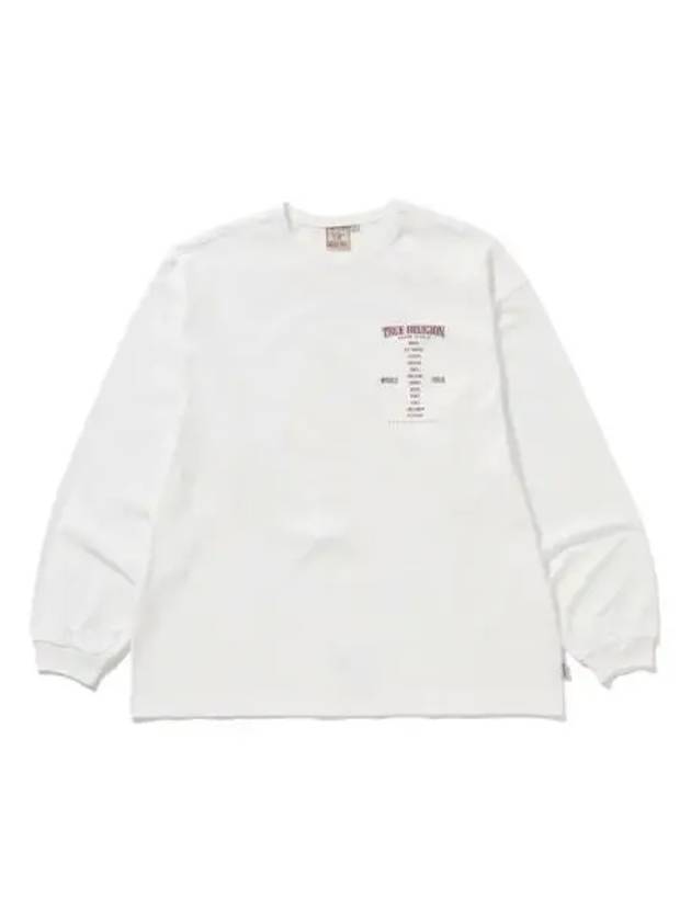 True Religion World Tour Long Sleeve T Shirt White - TRUE RELIGION - BALAAN 1