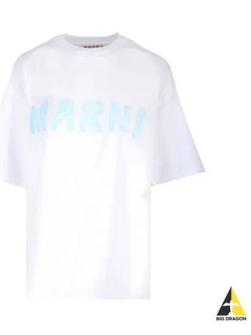 24 THJET49EPHU SCS11 L4W01 LOGO COTTON T SHIRT - MARNI - BALAAN 1