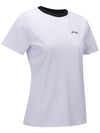 WOMEN SUQARE LIP CREW NECK SHORT T SHIRTWH - ANEWGOLF - BALAAN 4