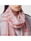 Check Pattern Wool Muffler Pink - BURBERRY - BALAAN 2