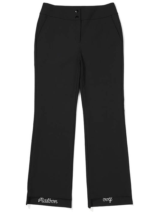 Semi bootcut pants BLACK WOMAN - MALBON GOLF - BALAAN 1