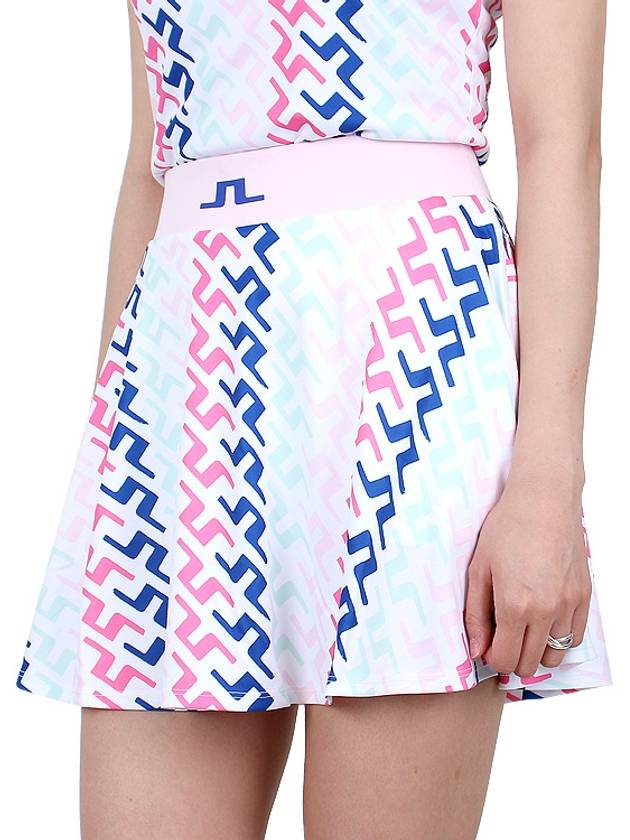 Joline Print A Line Skirt Pink Painted Bridge - J.LINDEBERG - BALAAN 5