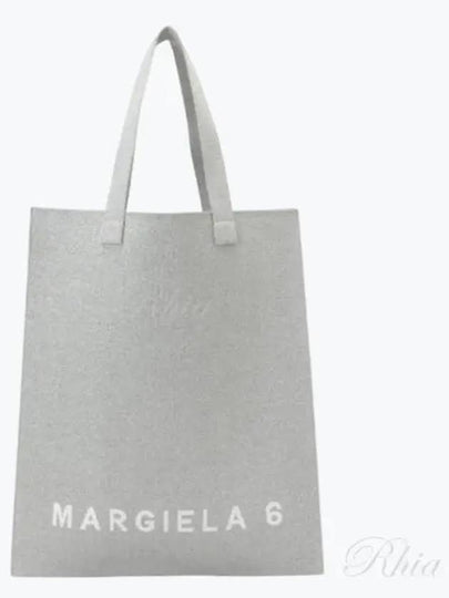 Logo Printed Tote Bag Grey - MAISON MARGIELA - BALAAN 2