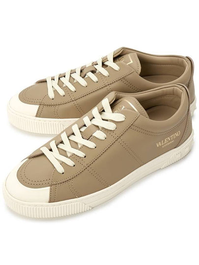 City Planet Stud Low Top Sneakers Brown - VALENTINO - BALAAN 2