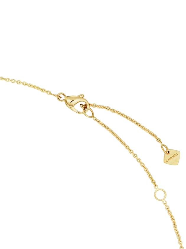 Coco Crush Quilted Motif Necklace Gold - CHANEL - BALAAN 3