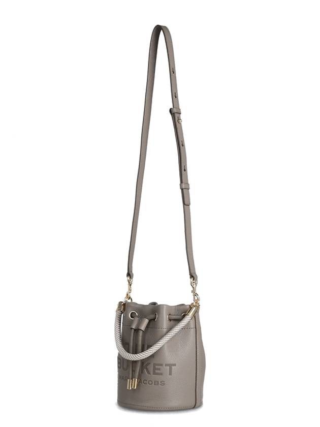 The Leather Bucket Bag Beige Grey - MARC JACOBS - BALAAN 5