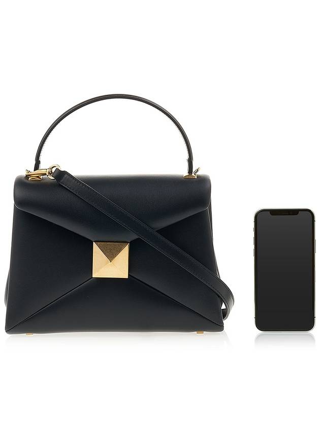 Women's One-Stud Small Cross Bag Black - VALENTINO - BALAAN 7