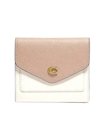 Wyn Small Half Wallet Beige - COACH - BALAAN 1