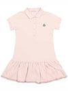 Kids Logo Patch Dress Pink 8I000 11 8496F 514 - MONCLER - BALAAN 2