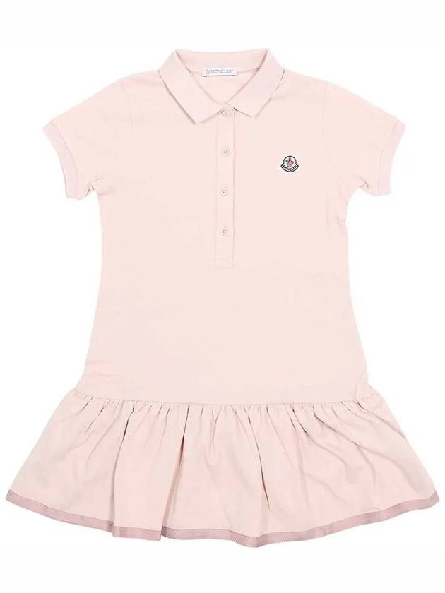 Kids Logo Patch Dress Pink 8I000 11 8496F 514 - MONCLER - BALAAN 2