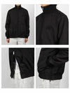 Logo Nylon Zip-up Jacket Black - VALENTINO - BALAAN 4