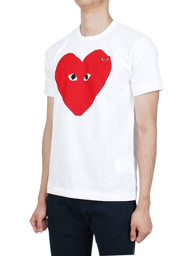 Big Heart Waffen Short Sleeve T Shirt P1T220 AZ T220 051 1 - COMME DES GARCONS - BALAAN 3