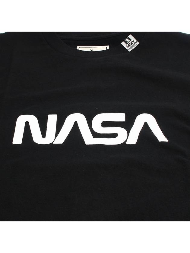 Nasa Print Short Sleeve T-Shirt Black - MAISON MIHARA YASUHIRO - BALAAN 4