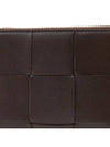 Cassette Zip Around Leather Half Wallet Brown - BOTTEGA VENETA - BALAAN 7