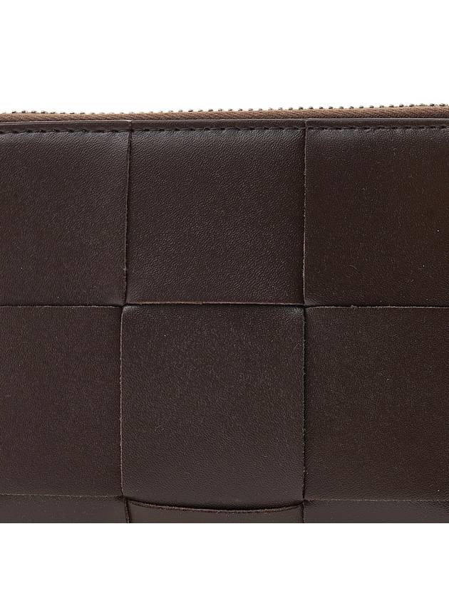 Cassette Zip Around Leather Half Wallet Brown - BOTTEGA VENETA - BALAAN 7