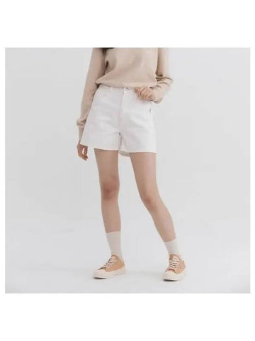 Women s Blossom Denim Shorts 4038 White - KANGOL - BALAAN 1