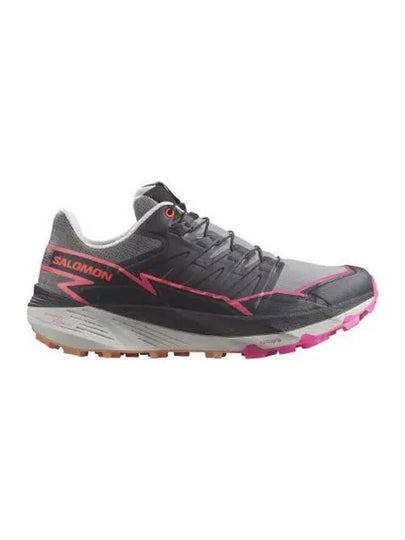 Thundercross Low Top Sneakers Plum Kitten Black Pink Glow - SALOMON - BALAAN 2