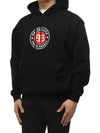 BB Logo Round Print Hoodie Black - BALENCIAGA - BALAAN 3