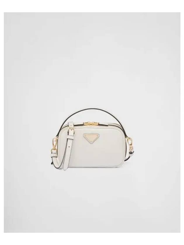 Odette Leather Mini Bag White - PRADA - BALAAN 1