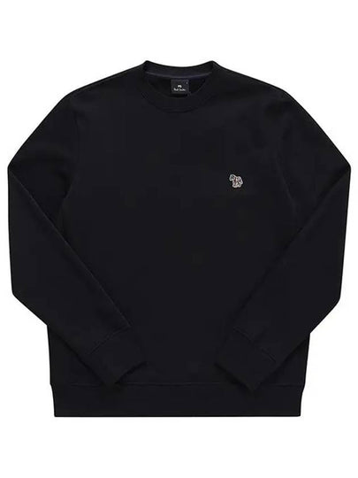 Zebra Patch Organic Cotton Sweatshirt Black - PAUL SMITH - BALAAN 2