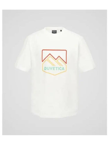 Ondaba Light Ivory Men s Short Sleeve T Shirt - DUVETICA - BALAAN 1