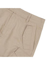 Cargo Bermuda Cotton Blended Canvas Shorts Beige - DIOR - BALAAN 5