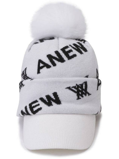 Official Striped Wadding Knit Cap WH - ANEWGOLF - BALAAN 2