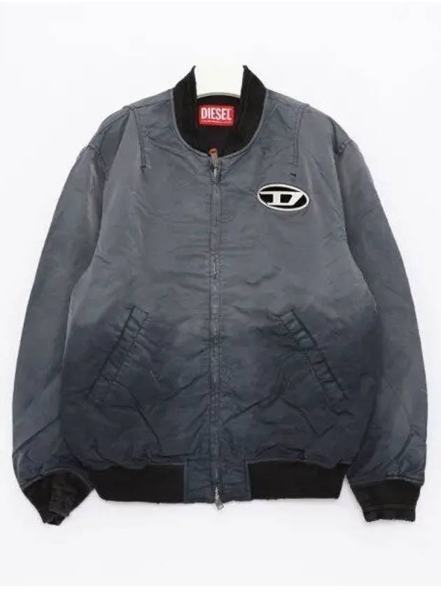 J-Kepes Gradient Quilted Bomber Jacket Dark Grey - DIESEL - BALAAN 2