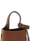 Micro Leather Mini Tote Bag Brown - TOD'S - BALAAN 10