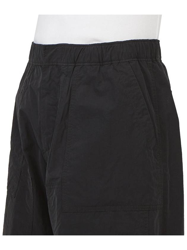 Men's Drawstring Cotton Wide Pants Black - TEN C - BALAAN 9