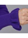 Golf Wear Puff Sleeve Collar Knit Purple - J JANE - BALAAN 6