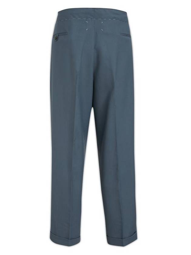 Poly Wool Twill Drawstring Straight Pants Storm Grey - MAISON MARGIELA - BALAAN 3