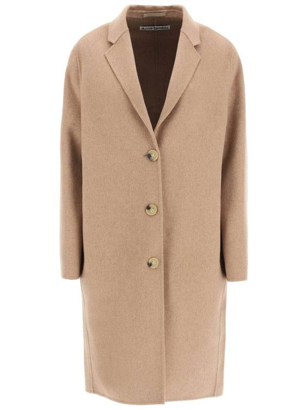 Studios Wool Single Coat Camel - ACNE STUDIOS - BALAAN.