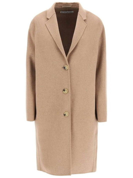 Wool Single Coat Camel - ACNE STUDIOS - BALAAN 1