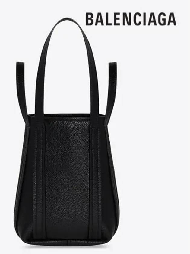 Everyday XS Grained Calfskin Shoulder Tote Bag Black - BALENCIAGA - BALAAN 5