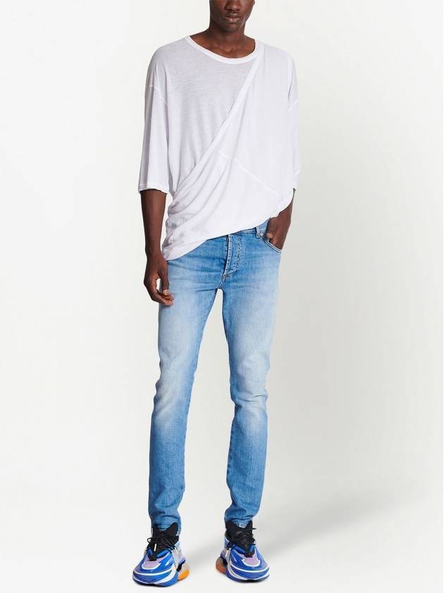 Fade Denim Jeans Blue - BALMAIN - BALAAN 3