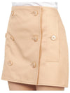 Women's Trench Mini Cotton Gabardine A-Line Skirt Pale Nude - BURBERRY - BALAAN 11