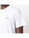 Men's Item Logo Cotton Short Sleeve T-Shirt White - A.P.C. - BALAAN 5