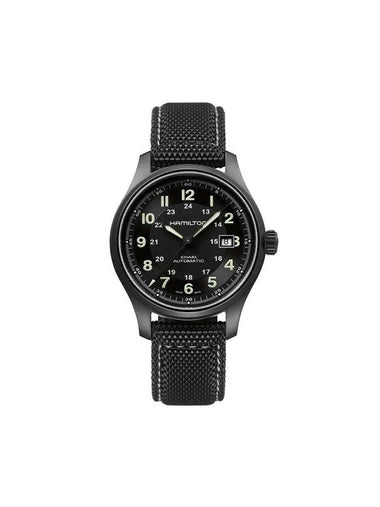 Khaki Field Titanium Watch Black - HAMILTON - BALAAN 1