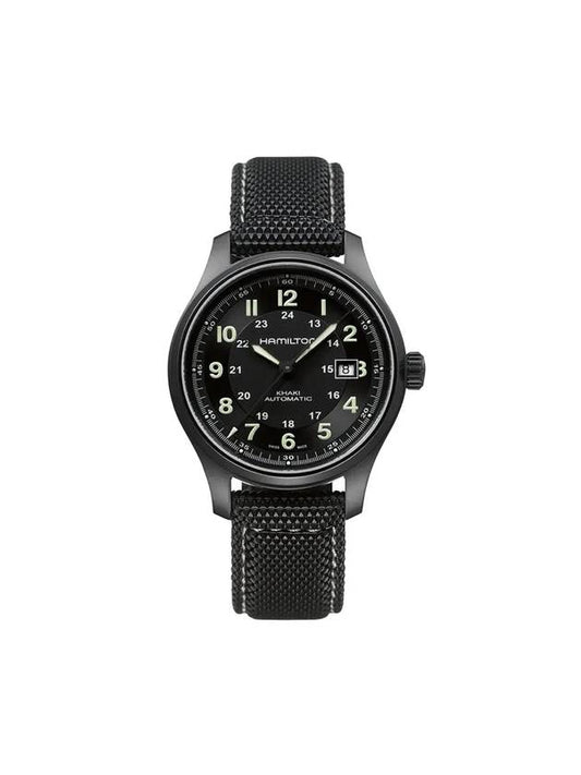 H70575733 Khaki Field Men's Automatic Fabric Rubber 42mm - HAMILTON - BALAAN 1