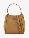 Mcgraw Logo Small Bucket Bag Brown - TORY BURCH - BALAAN 3