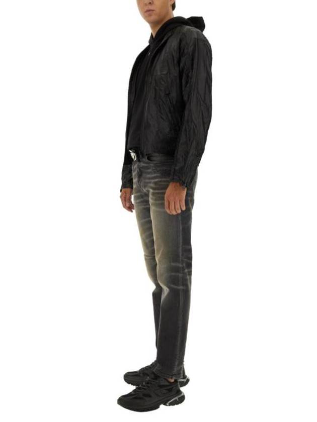 J Clay Shiny Ripstop Biker Jacket Black - DIESEL - BALAAN 3