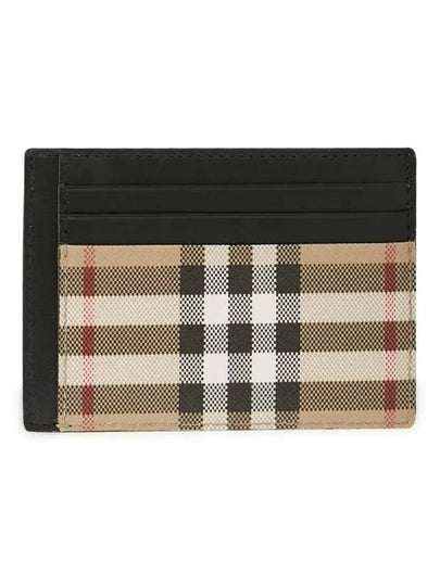 Vintage Check Money Clip Card Wallet Archive Beige - BURBERRY - BALAAN 2