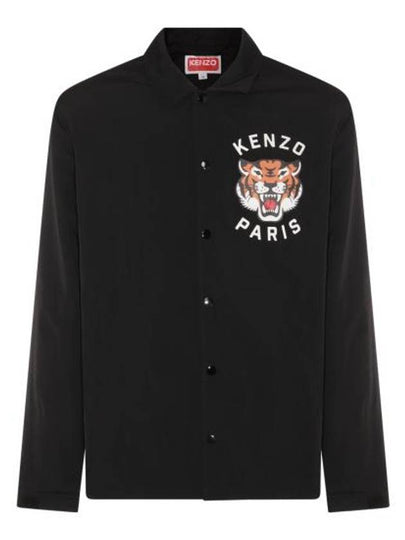 Lucky Tiger Quilted Coach Jacket Black - KENZO - BALAAN 2