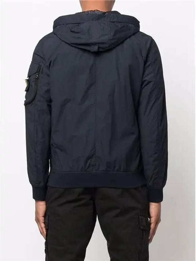 Men's Wappen Patch Naslan Watro Hooded Jacket Navy - STONE ISLAND - BALAAN 5