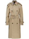 Notched Lapel Trench Coat Beige - BURBERRY - BALAAN 2