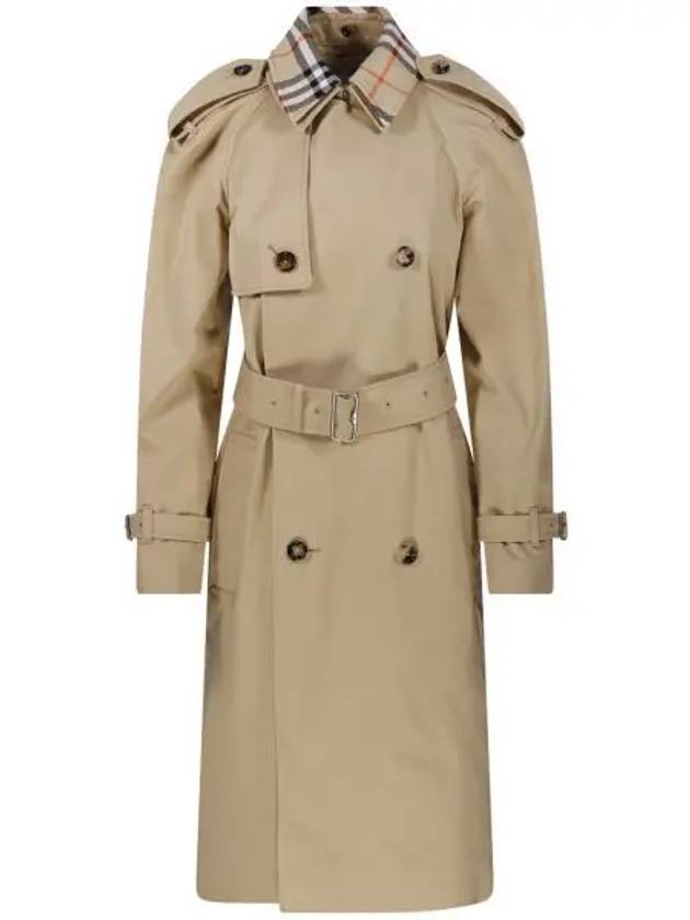 Notched Lapel Trench Coat Beige - BURBERRY - BALAAN 2