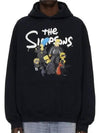 Men's Simpson Overfit Hoodie Black - BALENCIAGA - BALAAN 3