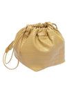 Drawstring Leather Bucket Bag Yellow - JIL SANDER - BALAAN 1