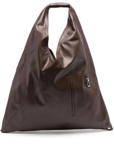 Japanese Medium Leather Tote Bag Brown - MAISON MARGIELA - BALAAN 1